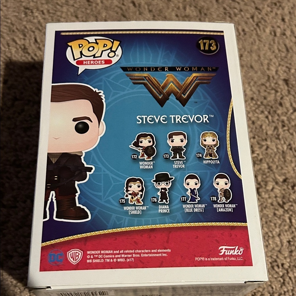Funko Pop! Steve Trevor Vinyl Figure - Brown and Black - Picture 5 of 5